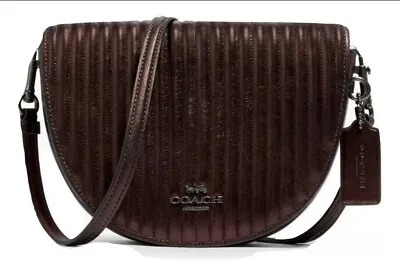 $219 • Buy NWT Authentic Coach Ellen Crossbody Bag With Linear Quilting MSRP: $428.00