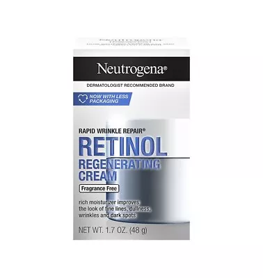 Neutrogena Retinol Regenerating Cream 1.7oz Fragrance Free BIG BULK SAVINGS! • $22