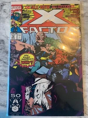 X Factor 72 SIGNED Peter David - Marvel Comics 1992 Rare 1st Print Hot • £9.99