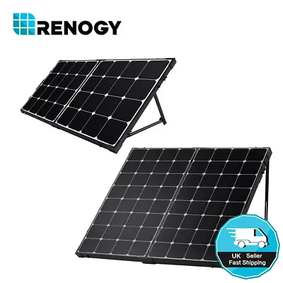 £99.99 • Buy Renogy Eclipse 100W 200W 12V Mono Portable Foldable Solar Panel Suitcase Kit RV