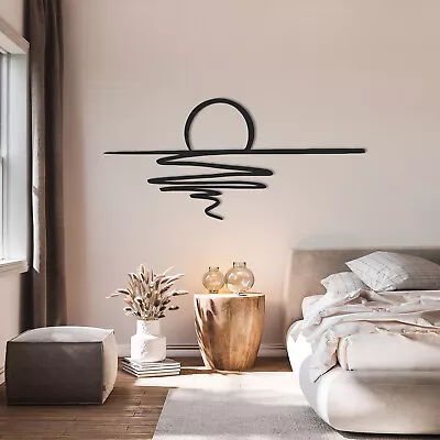 Sunrise Metal Wall Art Home Decor Sun Wall Decor Wall Hanging Large Wall Art • $39.99