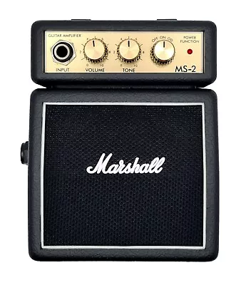£25.90 • Buy Marshall MS-2 Micro Stack Amplifier Mini Guitar Travel Amp Portable