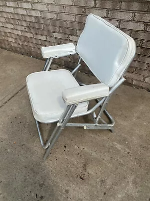 Marine Boat Deck Wide Folding Seat Chair White K.R. Industries  • $165