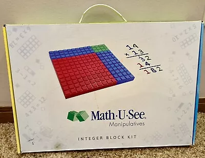 Math U See Manipulatives Integer Blocks Kit W/ Box Homeschool • $45