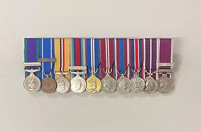 Court Mounted Miniature Medals Army Police Fire Jubilee Coronation LSGC ARMY RAF • £16