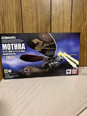 S.H.MonsterArts Godzilla Vs MOTHRA Adult & Larva Special Color Figure BANDAI • $418