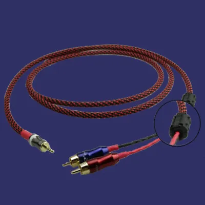 0.5M 1M 1.5M 2M Hifi Audio Cord 3.5mm Stereo 2 RCA Phono Stereo Y-Splitter Cable • $38.50