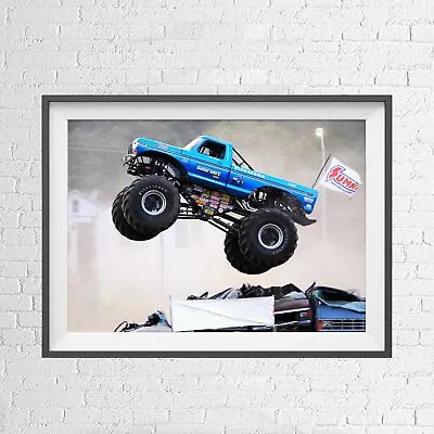 MONSTER JAM TRUCK BIG FOOT CLASSIC POSTER PICTURE PRINT Size A5 To A0 *NEW** • $7.80