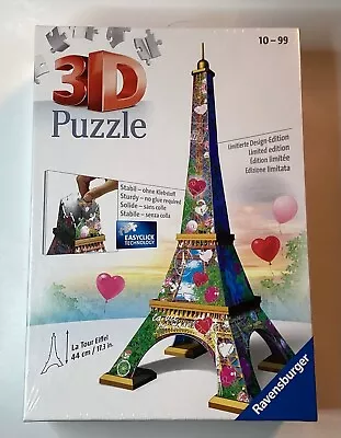 New Ravensburger La Tour Eiffel Love Edition 3d Puzzle- Limited Edition 224 Pcs • $22.95