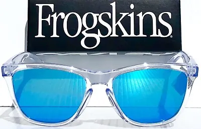NEW Oakley Frogskins Clear Crystal Polished PRIZM Sapphire Blue Sunglass 9013-D0 • $146.88