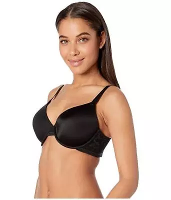 NEW Wacoal 853340 Net Effect Underwire Contour Bra 32D Black • $22.99