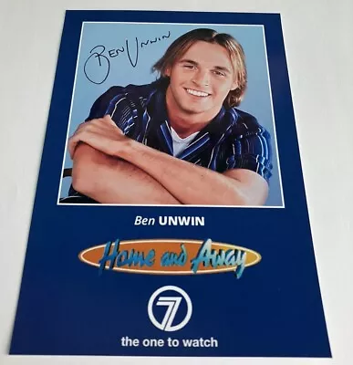 BEN UNWIN *Jesse McGregor* Signed HOME And AWAY Cast Fan Card NEW • £9.99