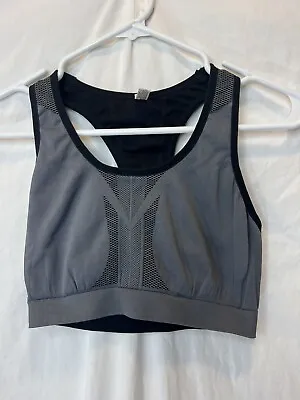 Milan XL Reversible Sports Bra Black & Gray NWOT Gym Outdoors Hiking Comfort  • $8.09