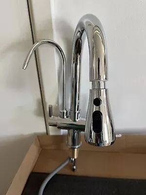 Onyzpily 3 Ways Kitchen Taps Pure Water Filter Pull Down 360° Swivel Dual Handle • £40