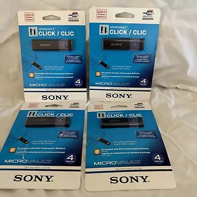 Sony 4 GB USB 2.0 Flash Drive Microvault Windows / MAC NEW • $59.95