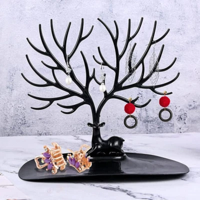 £7.89 • Buy Display Jewellery Tree Deer Stand Holder Rack Show Earring Necklace Ring Retro