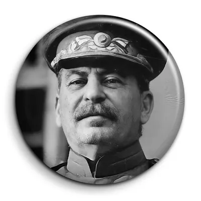 Joseph Stalin Badge Pin 38mm Button Pin • $1.59