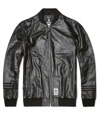 $556.09 • Buy Adidas Originals X Neighborhood A15 RUN DMC Ian Brown Black Leather Jacket XL