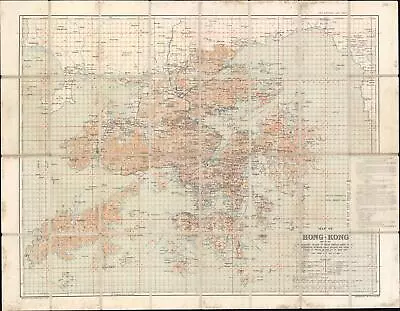 $7150 • Buy 1922 War Office Map Of Hong Kong And The New Territories