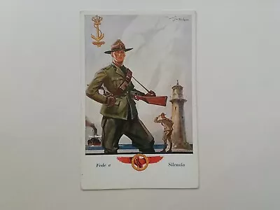 Cartolina Milizia Portuaria MVSN CCNN Legione Fascismo Camicie Nere War Duce Ww2 • $38