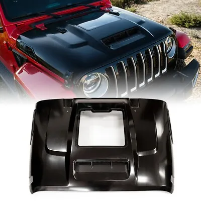 Steel Vented Hood Scoop W/ Heat Extract For 18-23 Jeep Wrangler JL Gladiator JT • $685