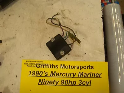 1990's Mercury Outboard NINETY 90hp 3cyl MARINER Low Oil Warning Module Unit Box • $65