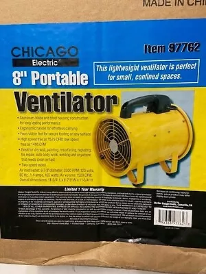 Chicago Electric 97762  8  Portable Ventilator Fan 120V  Hz 1/4A - NEW • $75