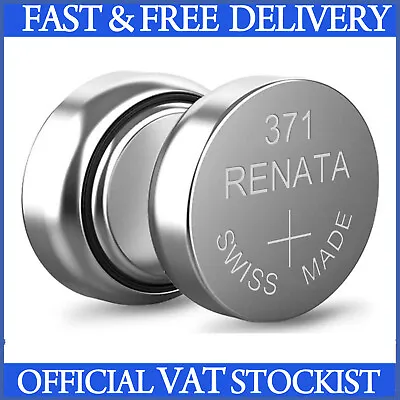 £1.44 • Buy Renata 371 SR920S Watch Battery - Long Expiry - Swiss Made - FAST& FREE DELIVERY