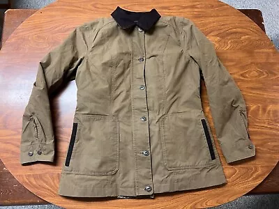 Mens Used Lightly Worn Orvis Waxed Cotton Brown Jacket Size Small • $0.99