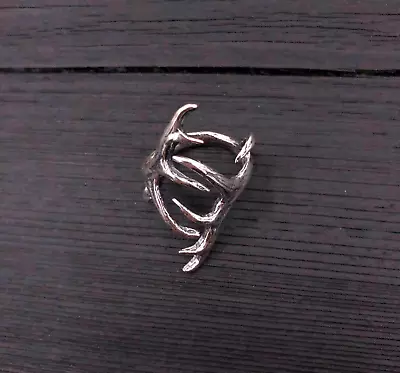 Elk Antler Ring Sterling Silver Elk Antler Jewelry By Moon Raven Designs 257 • $160