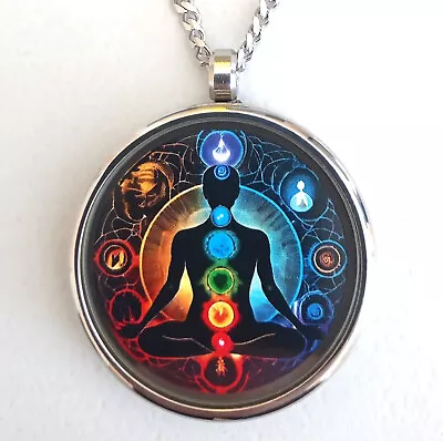 7 Chakras Healing Reiki Yoga Amulet Energy Talisman Meditation Pendant Necklace • $26.44