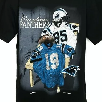 Carolina Panthers T Shirt Vintage 90s NFL Football Embroidered Made In USA Large • $48.99