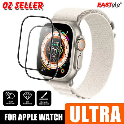 $5.45 • Buy For Apple Watch Ultra 49mm Tempered Glass Screen Protector Full Coverage Flim
