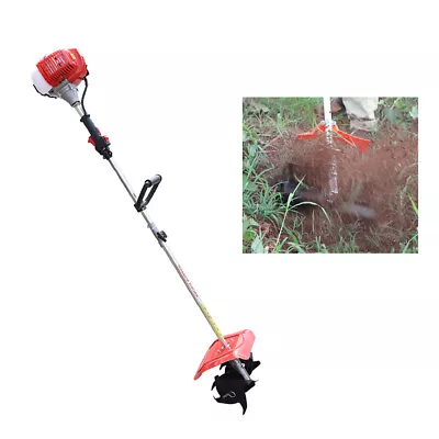 Hand-held Tiller Cultivator Mini Weeding Tilling 2Stroke 42.7CC Gas Power Engine • $127.30