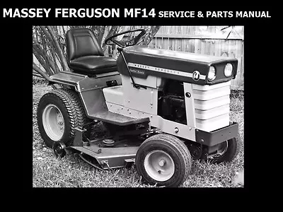 MASSEY FERGUSON MF14 WORKSHOP & PARTS MANUALs For MF 14 Tractor Service & Repair • $23.99