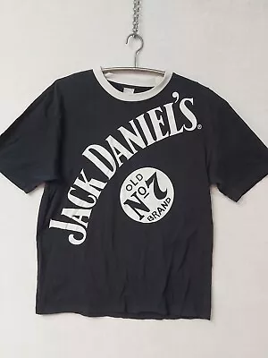 Jack Daniels Old No7 Mens Black Logo Tshirt Size  XL/107 (1052) • $14.95