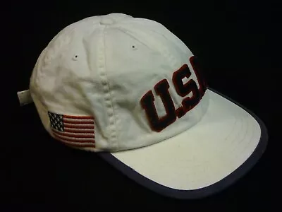 Ralph Lauren Polo Baseball Cap USA Classic Flag 18 Adjustable Cap Hat One Size • £23.95