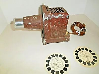 VIEW-MASTER SAWYER'S Electric Metal Toy Projector S-1 SPIDER-MAN Reels Vtg LOOK! • $59.95