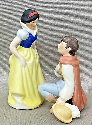 HTF Disney SNOW WHITE & RARE KNEELING PRINCE Bisque Figurines ~Goebel W Germany • $49.95