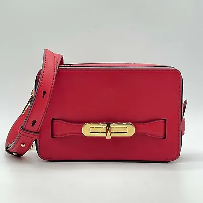 $998.82 • Buy $1590 New Alexander McQueen Myth Red Leather Crossbody Bag 609431 6013