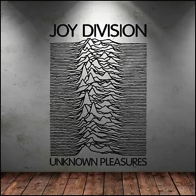 £16.49 • Buy Joy Division Unknown Pleasures Large  Album Cover Wall Art Sticker Cut Vinyl