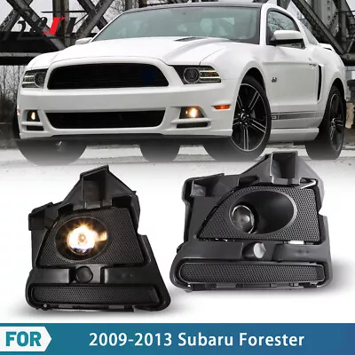 For 2013 2014 Ford Mustang Fog Lights Driving Lamps Front Bumper Projector Pair • $79.99