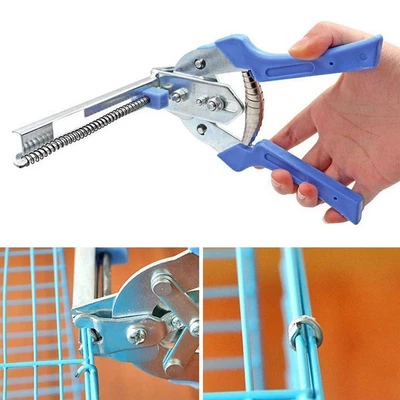 £8.53 • Buy Steel Mesh Cage Hog Ring Plier M Clips/Staples Hand Tools Bird Chicken