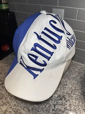 Kentucky Wildcats Hat Cap Snapback Blue White Swirl Vintage UK 90’s Z Tag AA5 • $59.49