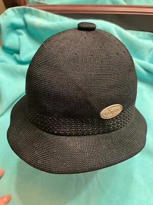 Black Kangol Tropic Ventair Snipe Button Bucket Hat Style Size Medium (6761KG) • $25