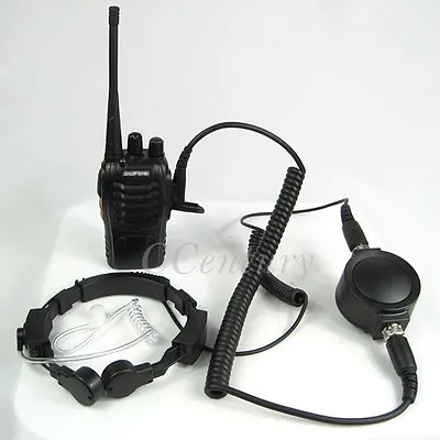 Heavy Duty Military Throat Mic Headset For WOUXUN KG-UVD1P PUXING PX888 K PX777 • $27.11