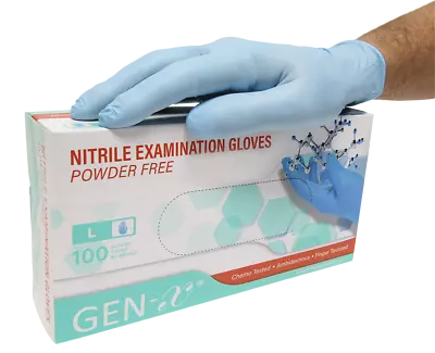 100 Blue Black Disposable Nitrile Gloves Powder & Latex Free Medical Tattoo 1000 • £5.90