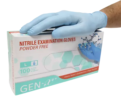 £5.79 • Buy 100 Disposable Nitrile Gloves Powder Free Latex Free Medical, Food Grade Tattoo