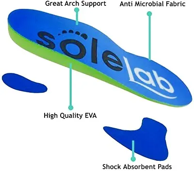 £6.49 • Buy SOLE-LAB Plantar PRO Orthotic Shoe Insoles Arch Support Heel Cushion Fasciitis 