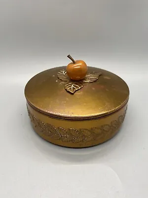 Chase USA Copper Covered Tin Box With Apple/cherry • $35